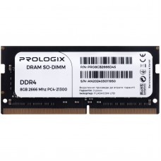 Модуль пам`ятi SO-DIMM DDR4 8GB/2666 Prologix (PRO8GB2666D4S)