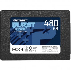 Накопичувач SSD 480GB Patriot Burst Elite 2.5" SATAIII TLC (PBE480GS25SSDR)