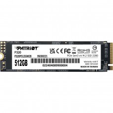 Накопичувач SSD 512GB Patriot P320 M.2 2280 PCIe 3.0 x4 NVMe 3D NAND (P320P512GM28)