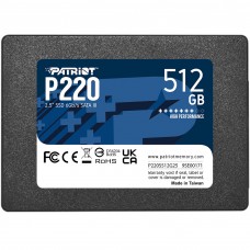 Накопичувач SSD 512GB Patriot P220 2.5" SATAIII TLC (P220S512G25)