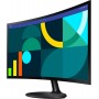 Монiтор Samsung 24" Essential S3 LS24D360 (LS24D360GAIXUA) VA Black Curved 100Hz