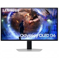 Монiтор Samsung 27" Odyssey G6 LS27DG600 (LS27DG600SIXUA) OLED Silver 360Hz