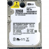 Накопичувач HDD 2.5" SATA 320GB WD 5400rpm 8MB (WD3200BVVT) Refurbished