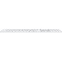Клавіатура бездротова Apple Magic Keyboard with Touch ID and Numeric Keypad for Mac with Apple silicon Ukrainian White (MXK73UA/A)
