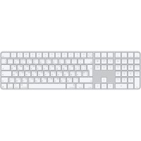 Клавіатура бездротова Apple Magic Keyboard with Touch ID and Numeric Keypad for Mac with Apple silicon Ukrainian White (MXK73UA/A)