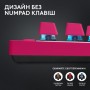 Клавiатура бездротова Logitech G PRO X TKL Lightspeed Magenta (920-012159)