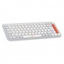 Клавiатура бездротова Logitech Pop Icon Keys Off White (920-013072)
