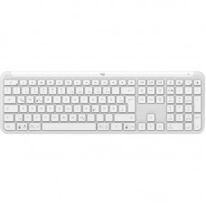 Клавiатура бездротова Logitech Signature Slim K950 US OffWhite USB (920-012466)