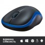 Миша бездротова Logitech M185 Blue (910-002236)