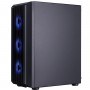 Корпус 1stPlayer H6-BK-4F7 Black без БЖ