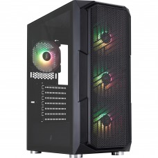 Корпус 1stPlayer XF-BK-4F7 Black без БЖ