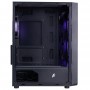 Корпус 1stPlayer FD3-M-BK-4F7 Black без БЖ