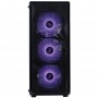 Корпус 1stPlayer FD3-M-BK-4F7 Black без БЖ