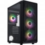Корпус 1stPlayer FD3-M-BK-4F7 Black без БЖ