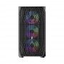 Корпус 1stPlayer AY7-BK-4F1 Black без БЖ