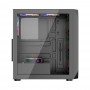 Корпус 1stPlayer AY7-BK-4F1 Black без БЖ
