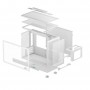 Корпус DeepCool CH160 Plus White (R-CH160-WHNGM0-G) без БЖ
