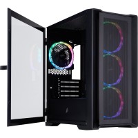 Корпус 1stPlayer T4-BK-4FS7 Black
