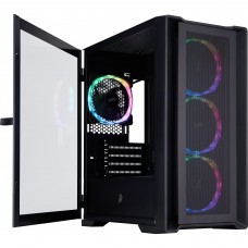 Корпус 1stPlayer T4-BK-4FS7 Black