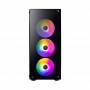 Корпус 1stPlayer V3-B-BK-4F1 Black без БЖ