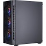 Корпус 1stPlayer D4-BK-4F1 Black без БЖ