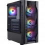 Корпус 1stPlayer D4-BK-4F1 Black без БЖ