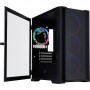 Корпус 1stPlayer T4-G-BK-4FS7 Black