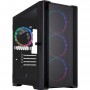Корпус 1stPlayer T4-G-BK-4FS7 Black
