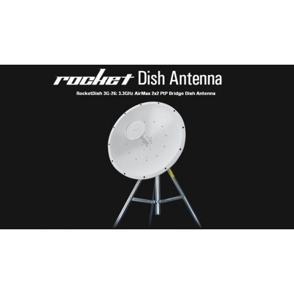 Ubiquiti RD-3G26 | Directional antenna | RocketDish, 3GHz, 26dBi
