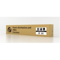 Блок розеток EnerGenie 19" 1U (EG-PDU-014) алюм. корп., 8 розеток, 16A, 2м, чорний, вилка Schuko