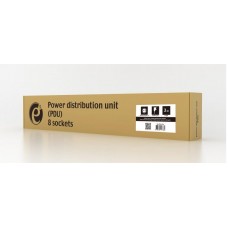 Блок розеток EnerGenie 19" 1U (EG-PDU-014) алюм. корп., 8 розеток, 16A, 2м, чорний, вилка Schuko