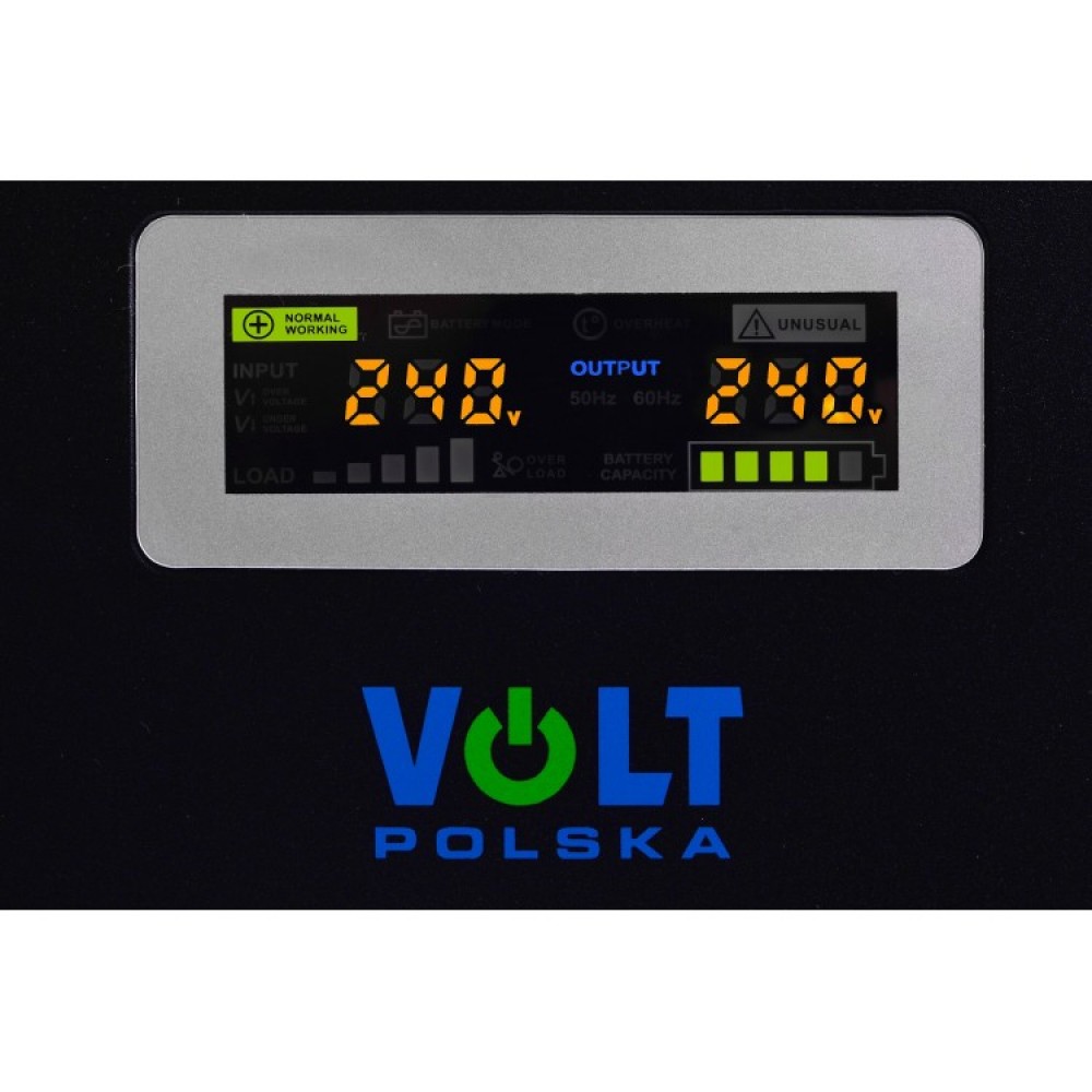 Гібридне ДБЖ/інвертор Volt Polska SINUS PRO 2000 W 24/230V 1400/2000W (3SP200024W)