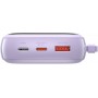 Зовнішній акумулятор (Power Bank) Baseus Power Bank 20000mAh з USB-C Cable Q Pow Display 22.5W Purple (PPQD-I05)
