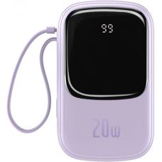 Зовнішній аккумулятор (Power Bank) Baseus Qpow Digital Display Quick Charging Power Bank 20W 20000mAh Purple (PPQD-H05)