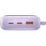 Зовнішній акумулятор (Power Bank) Baseus Qpow Digital Display Quick Charging Power Bank 20W 20000mAh Purple (PPQD-H05)